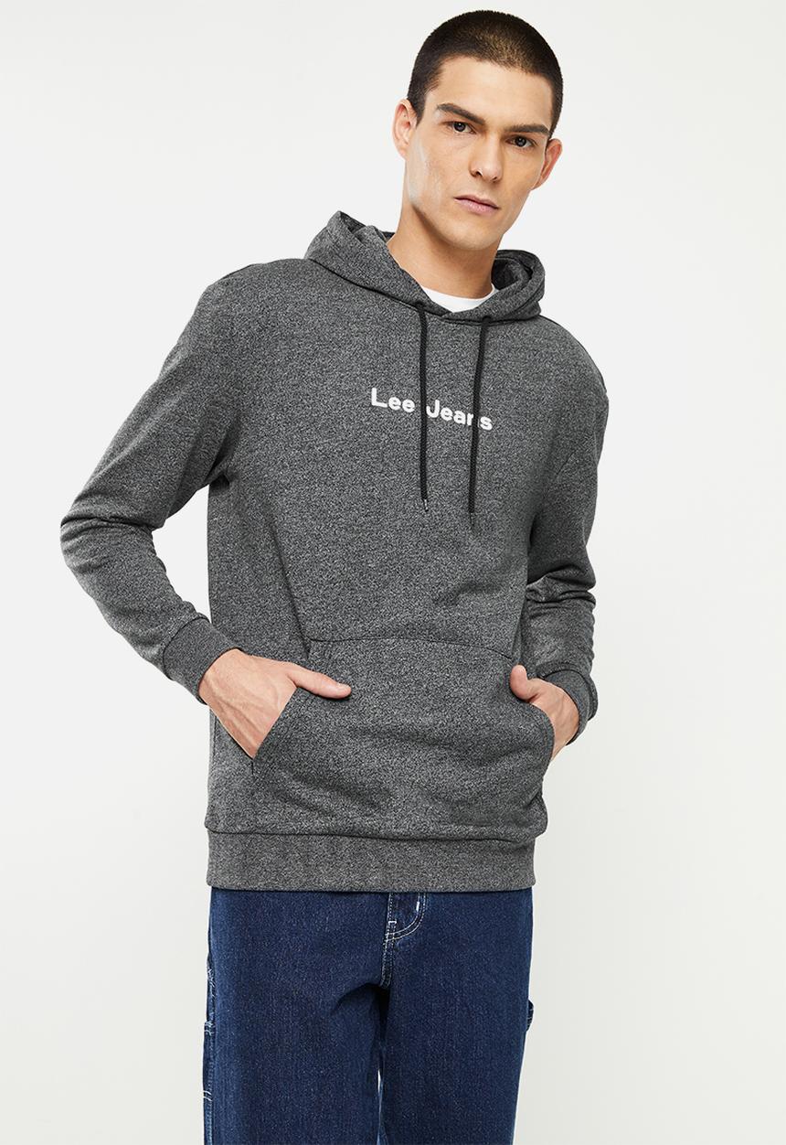 Lee  - Classic logo hoodie - black jaspe