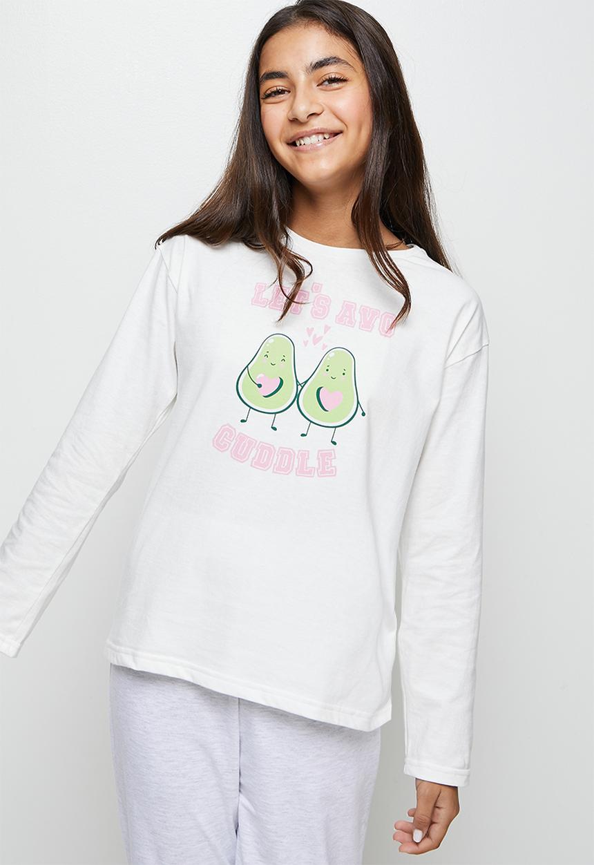 Rebel Republic - Pj set - milk & grey