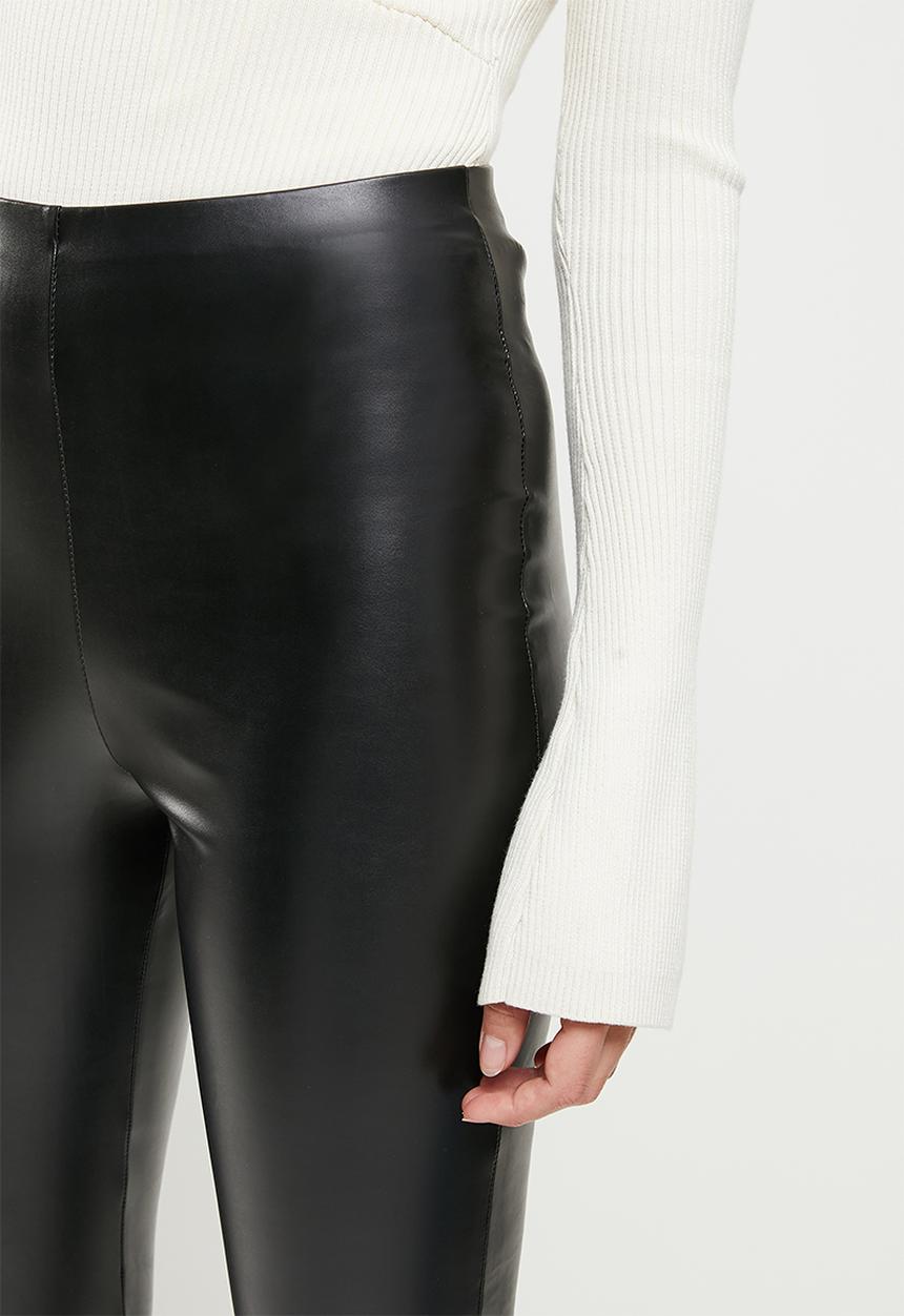 Missguided - Basic faux leather legging - black