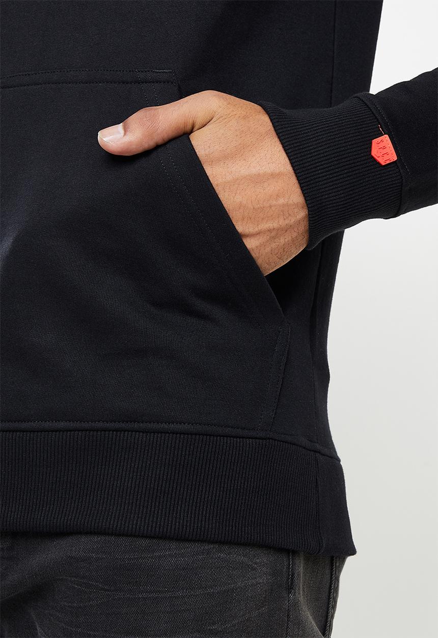 S.P.C.C - Myers regular fit pullover hoodie  - black