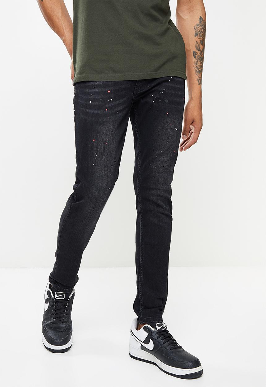 S.P.C.C - Mariana trench fit super skinny jeans - black