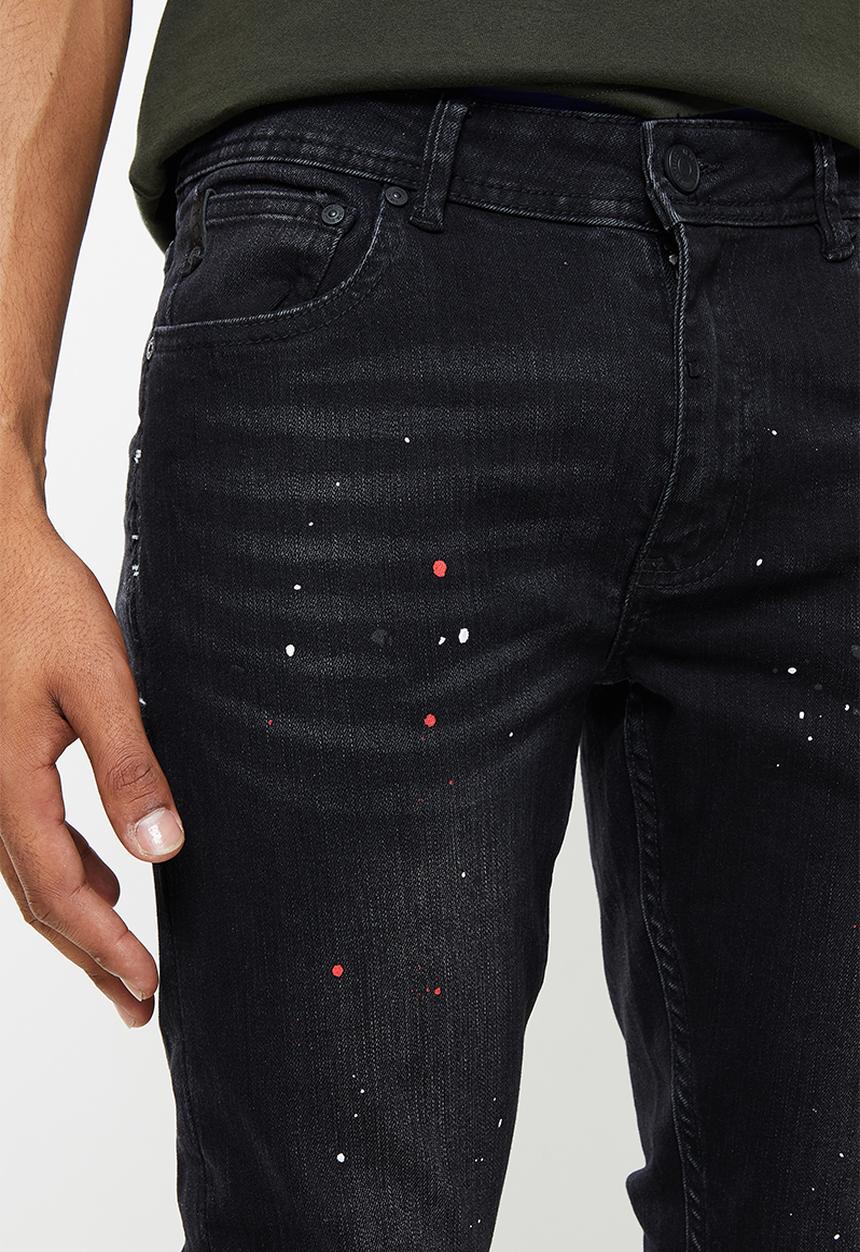 S.P.C.C - Mariana trench fit super skinny jeans - black