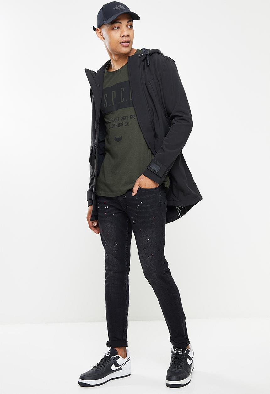 S.P.C.C - Mariana trench fit super skinny jeans - black