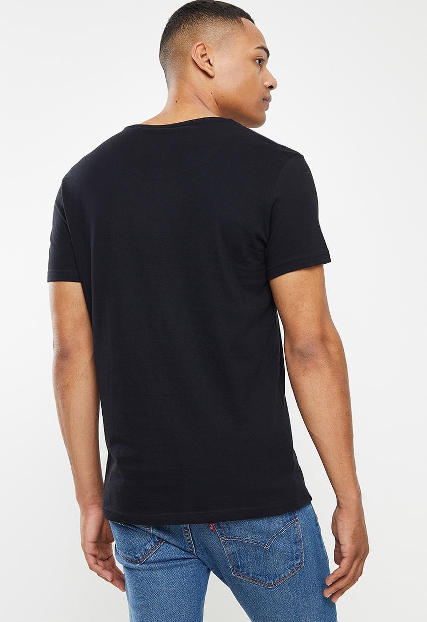 S.P.C.C - Zayne regular fit straight hem tee  - black