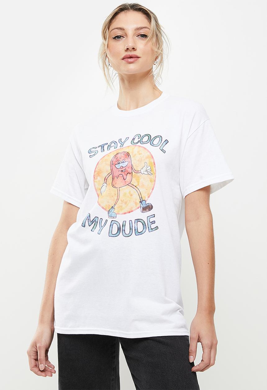 Daisy Street - Cool dude tee - white