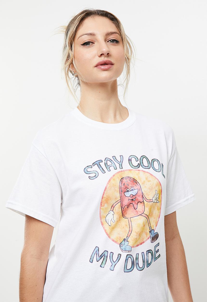 Daisy Street - Cool dude tee - white