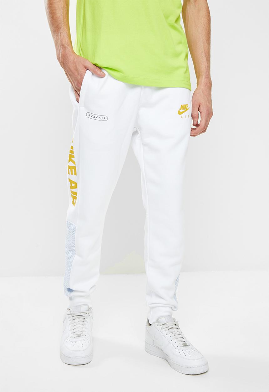Nike - NSW Air Brushed Back Fleece Jogger - White