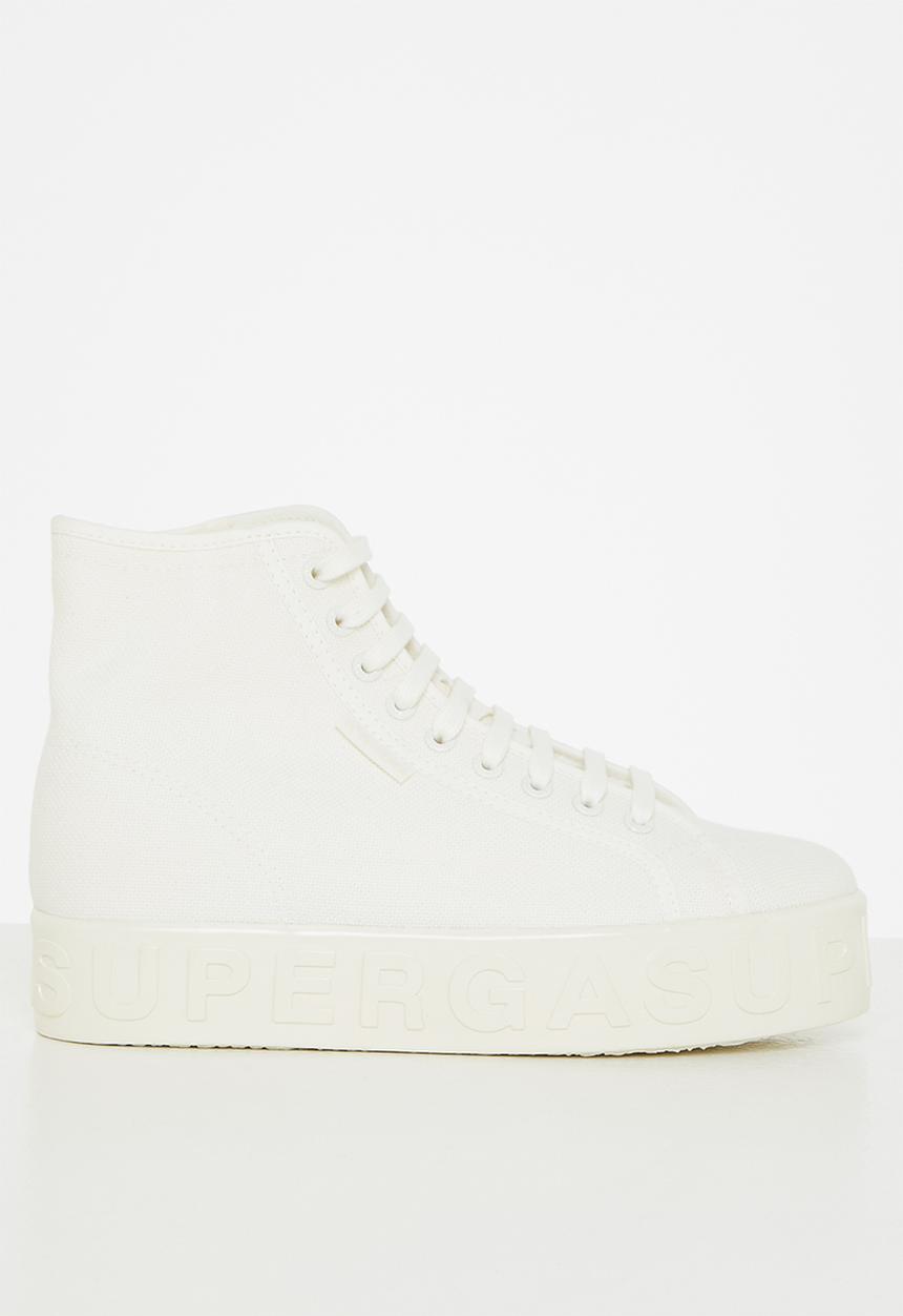 SUPERGA - 2705 shiny lettering - ab7 total white avorio