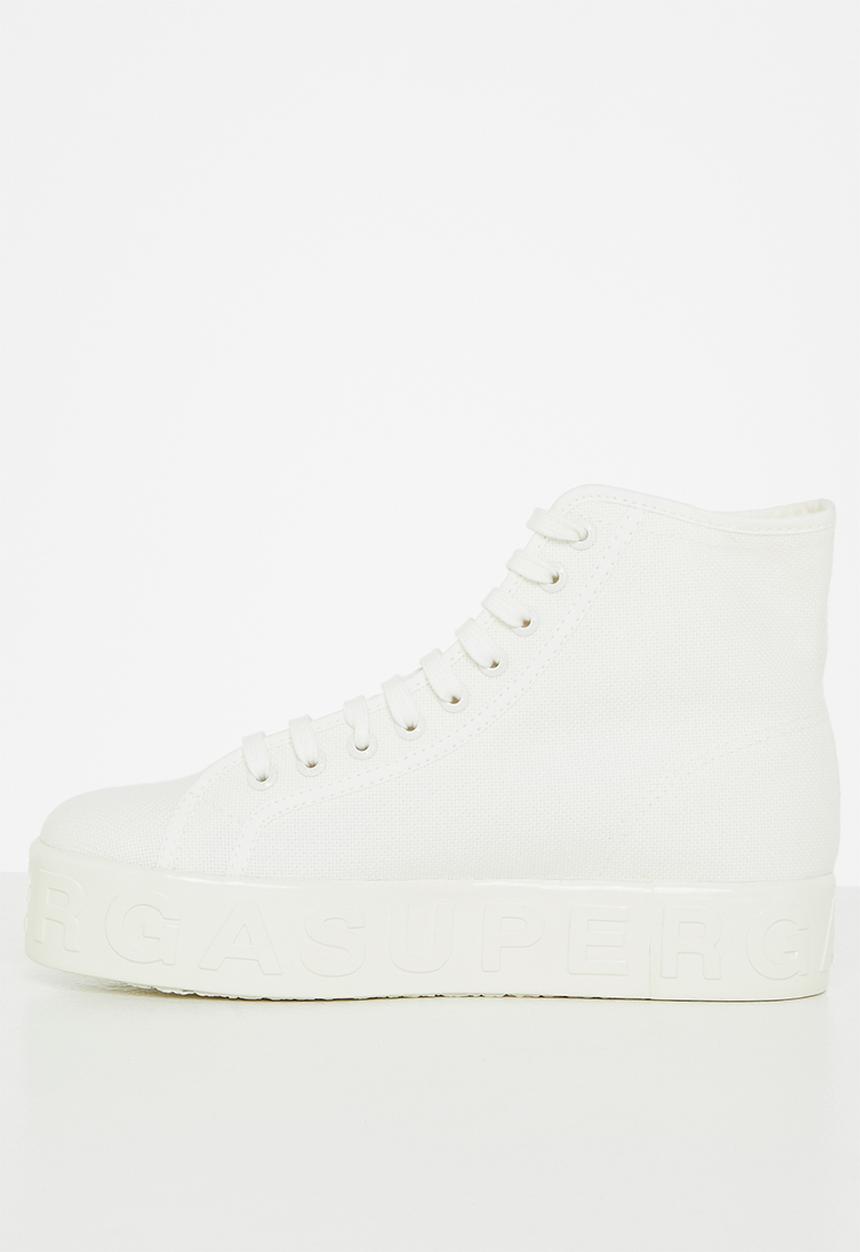 SUPERGA - 2705 shiny lettering - ab7 total white avorio