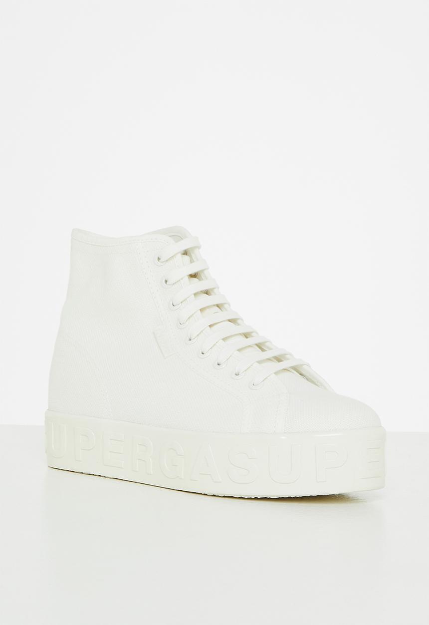 SUPERGA - 2705 shiny lettering - ab7 total white avorio