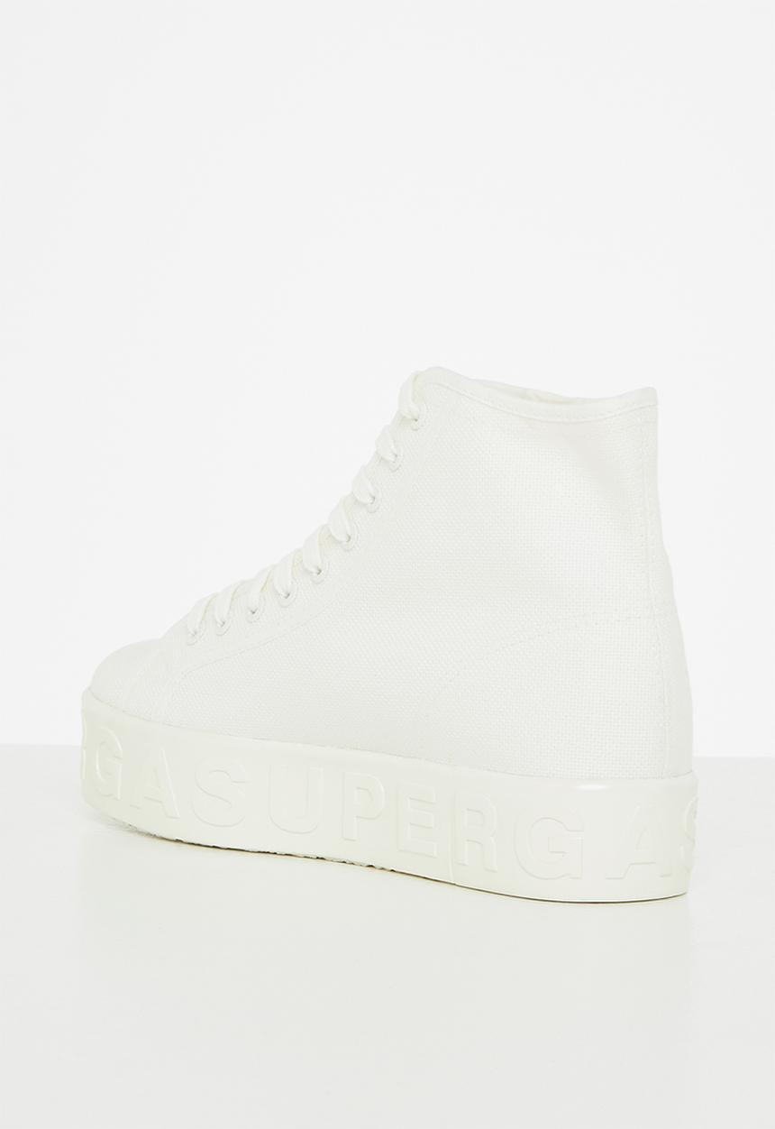 SUPERGA - 2705 shiny lettering - ab7 total white avorio