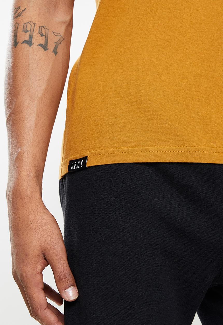 S.P.C.C - Zayne regular fit straight hem tee  - tumeric