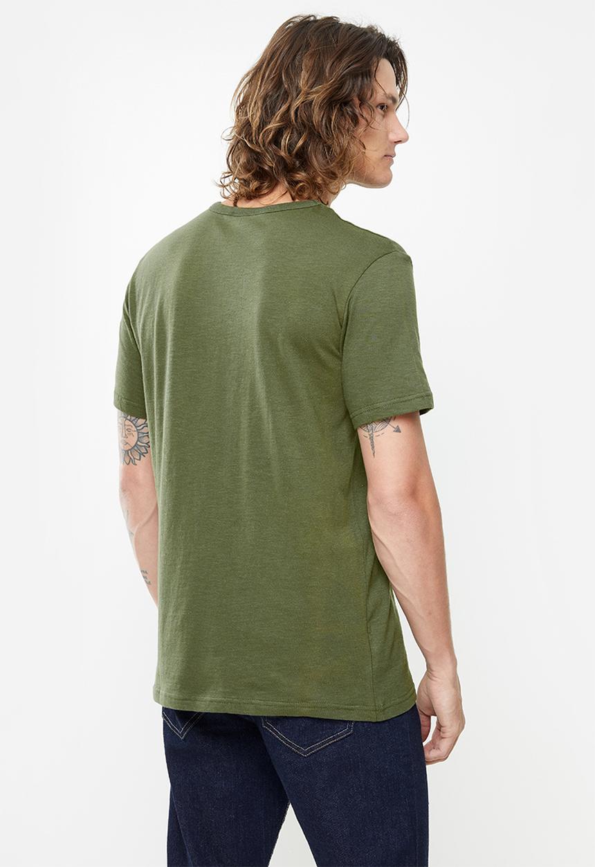 Holmes Bro's - Grass is greener t - olive slub