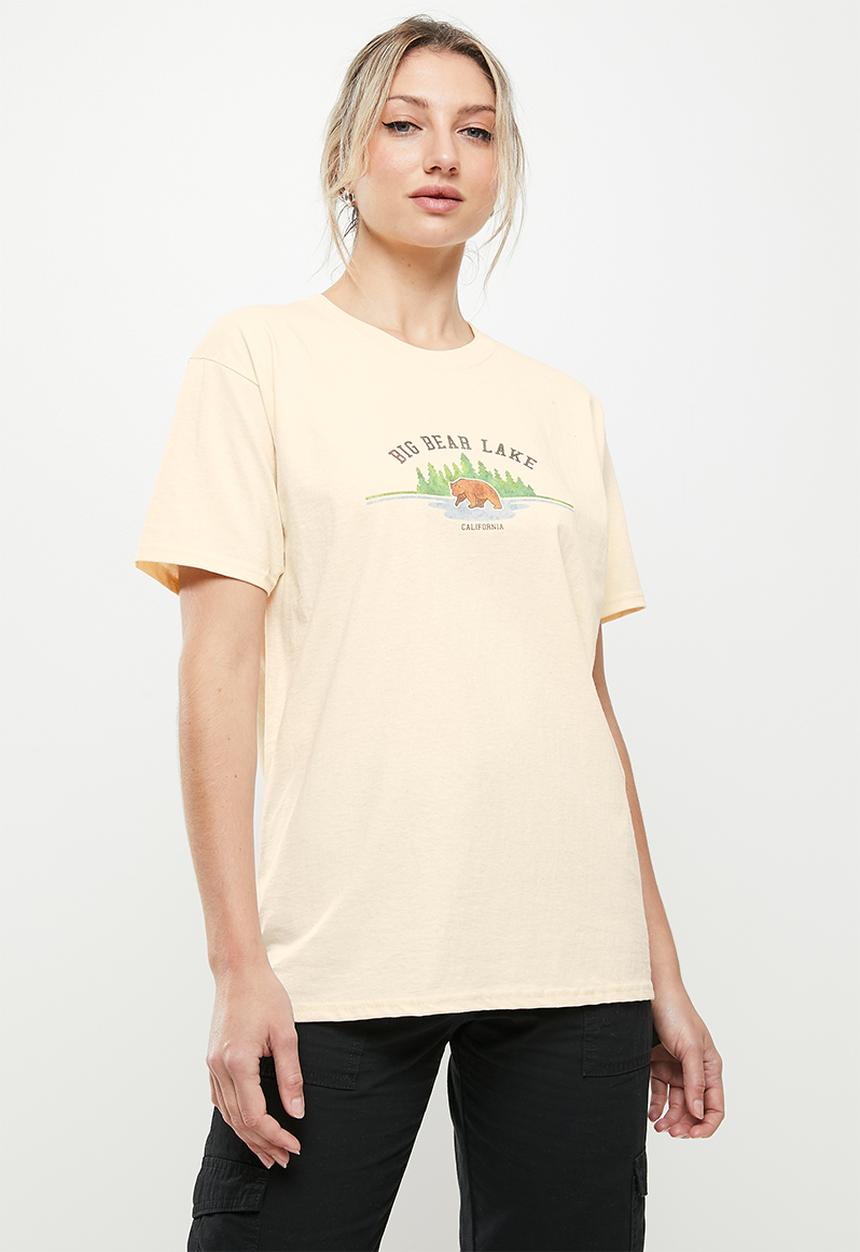 Daisy Street - Bear lake tyler tee - natural
