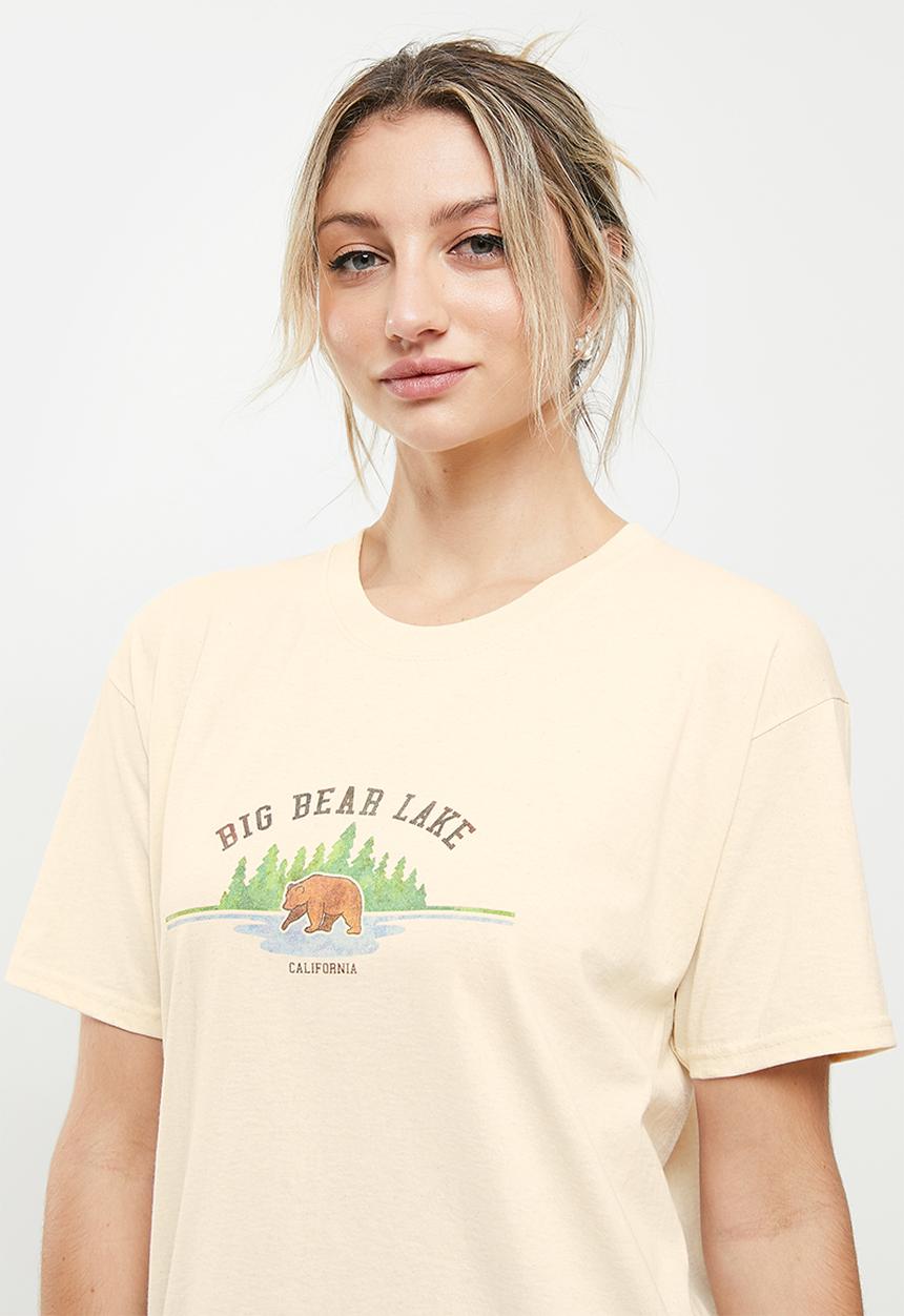 Daisy Street - Bear lake tyler tee - natural
