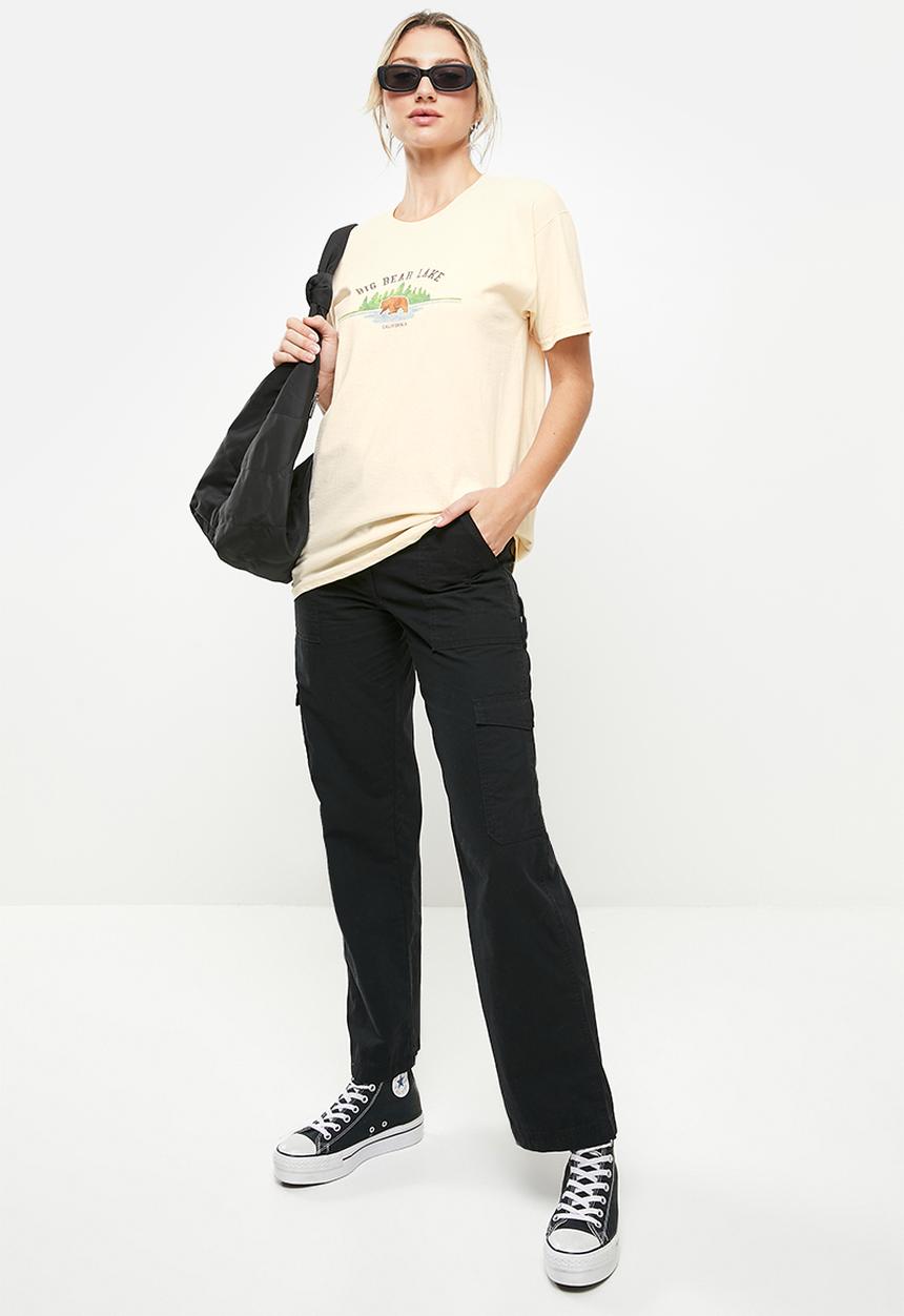 Daisy Street - Bear lake tyler tee - natural