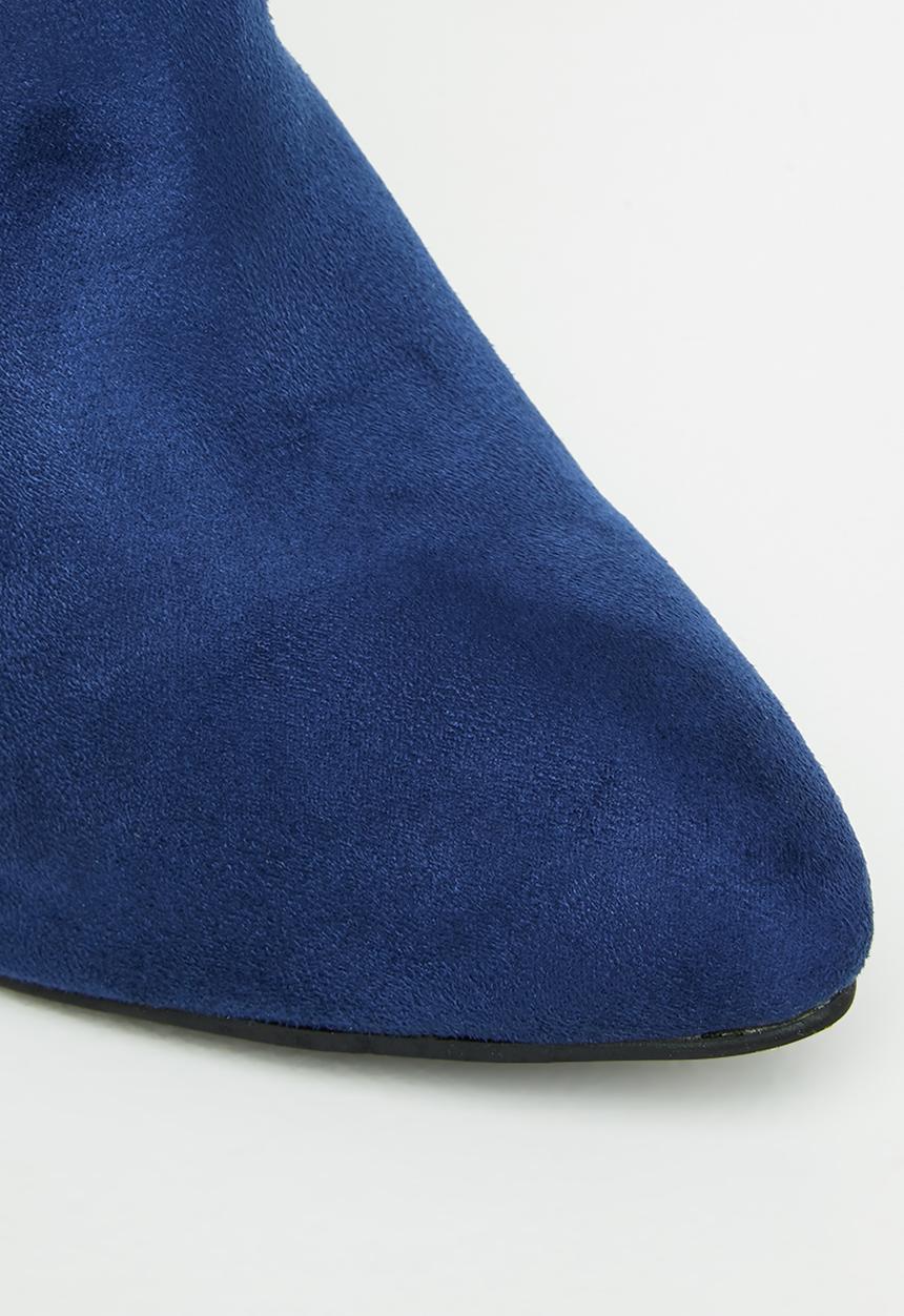 Seduction - Set back heeled ankle boot - navy