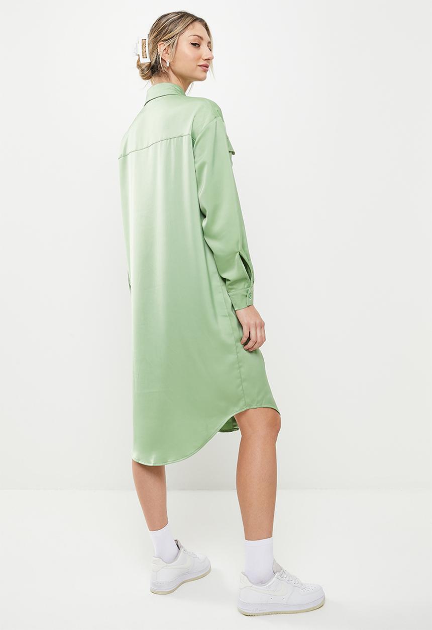 Daisy Street - Oversized shirt dress - green