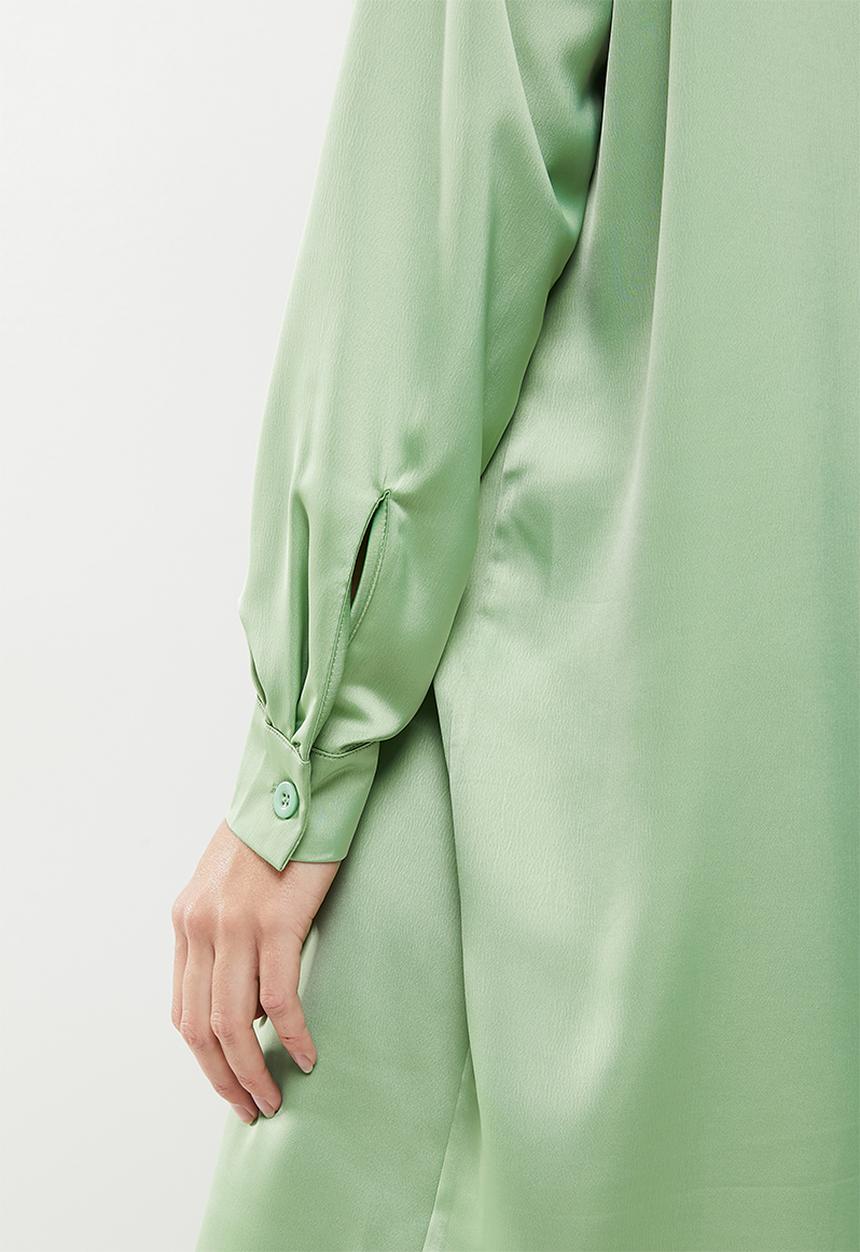 Daisy Street - Oversized shirt dress - green
