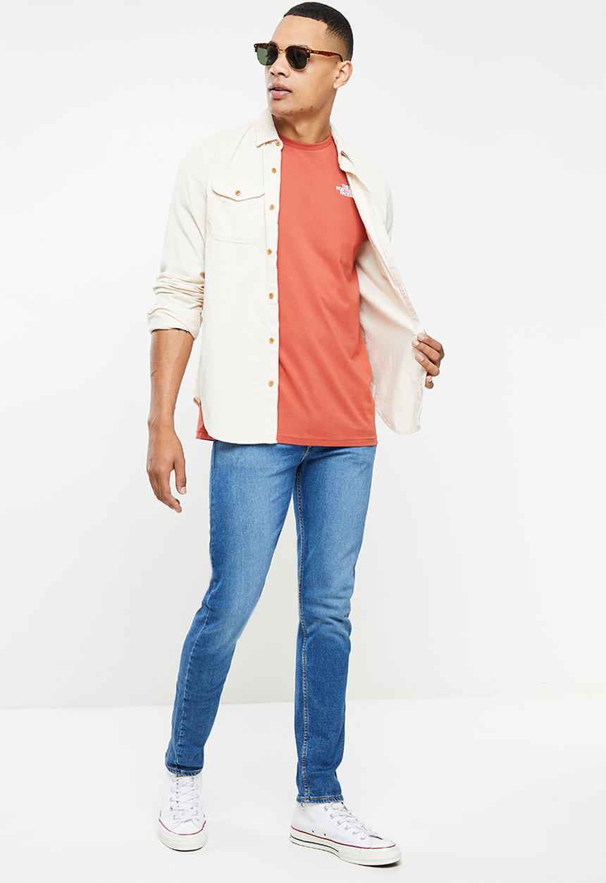 The North Face - M short sleeve redbox tee - red
