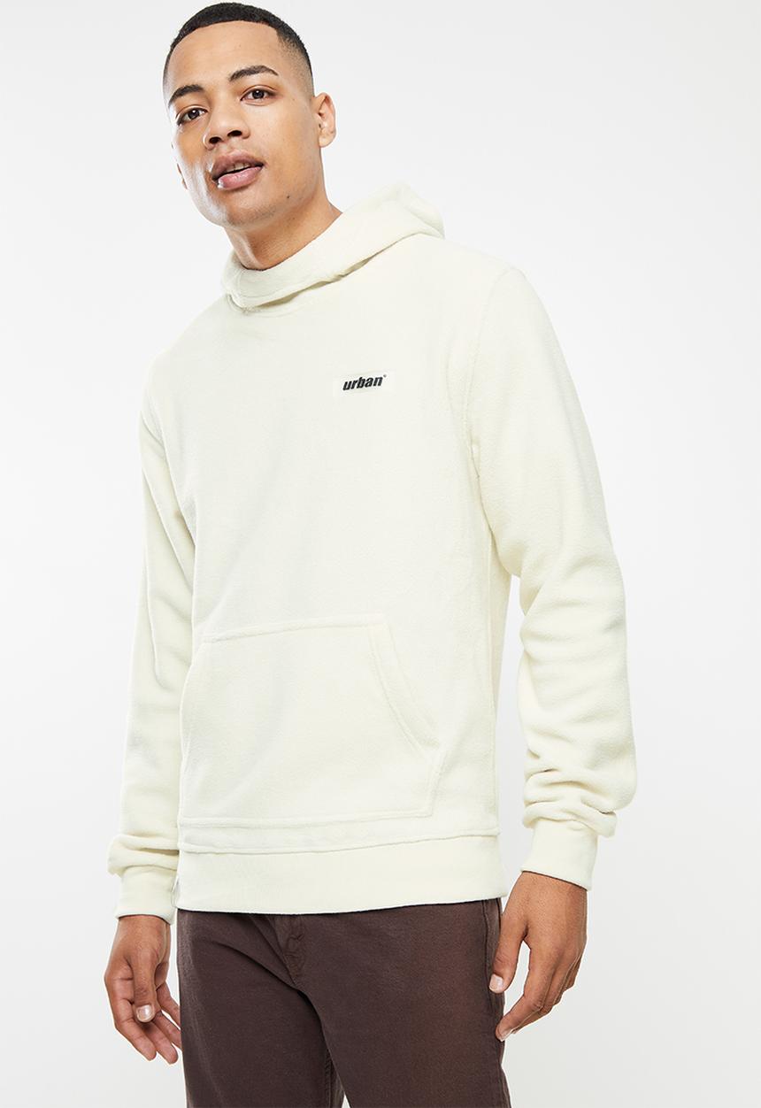 urban° - Urban micro polar fleece hoodie - bone