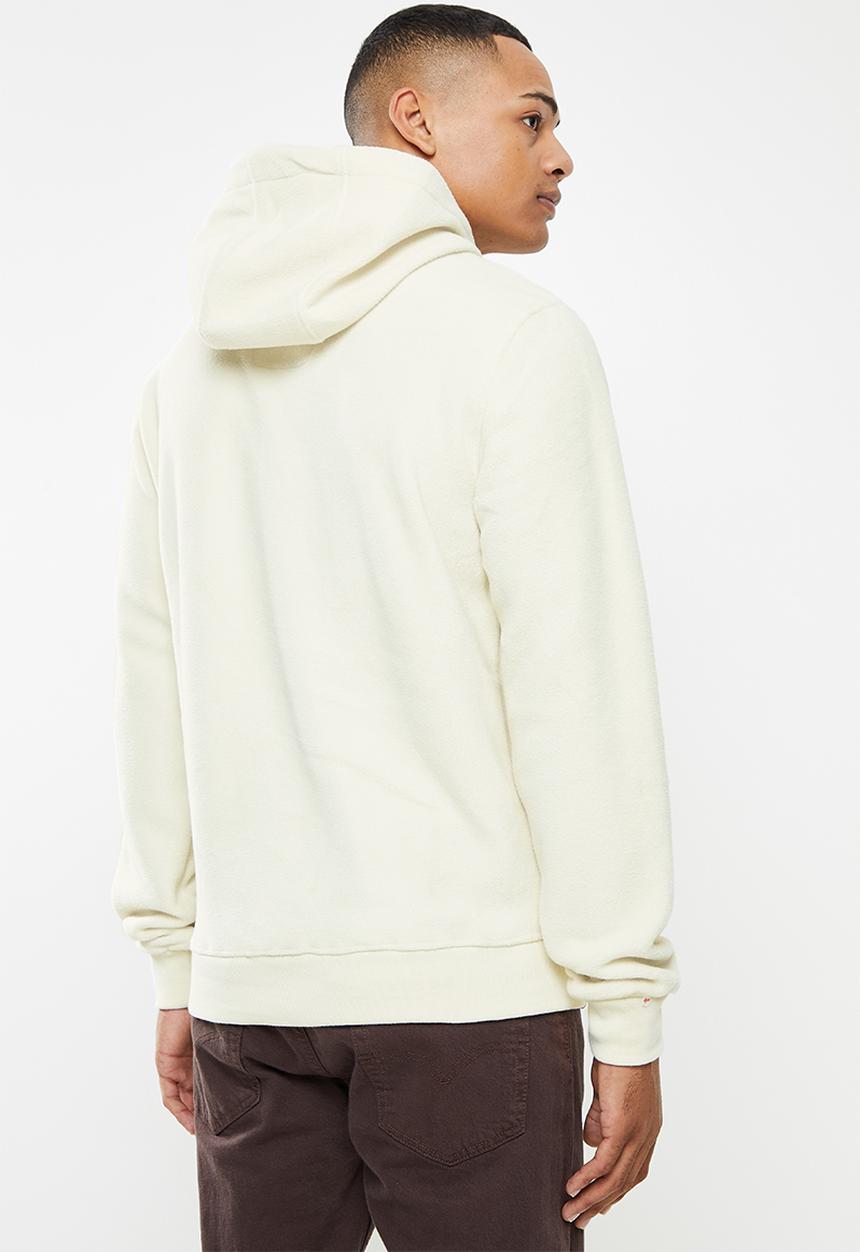 urban° - Urban micro polar fleece hoodie - bone