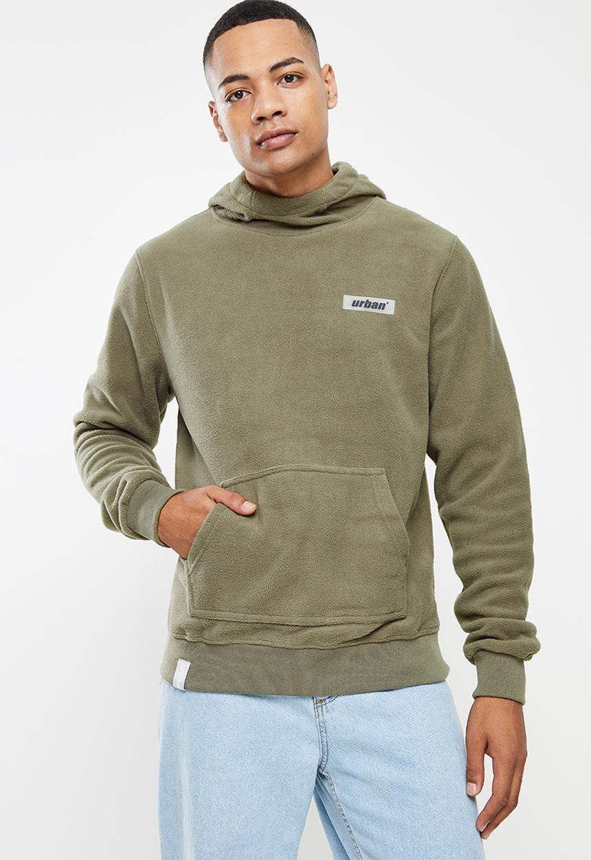 urban° - Urban micro polar fleece hoodie - brown