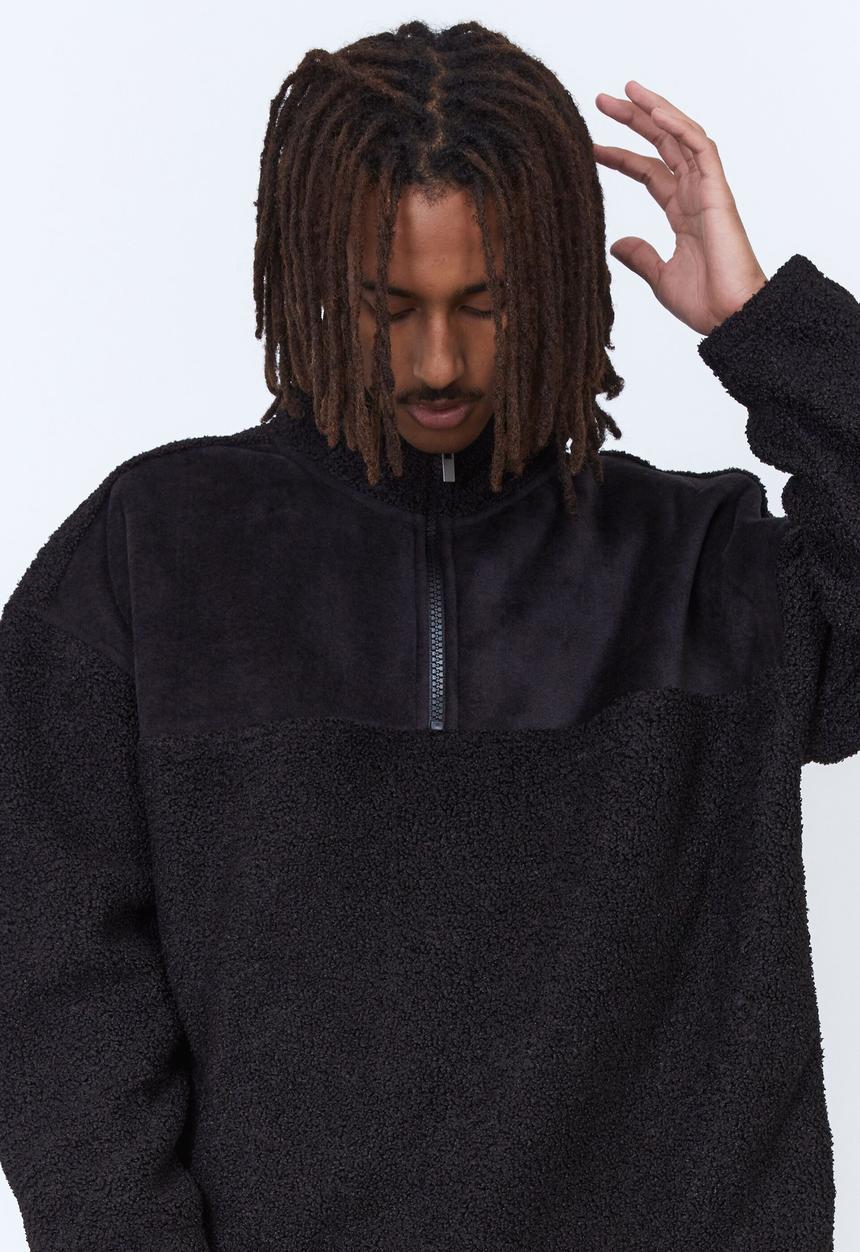 Factorie - Teddy pullover - black