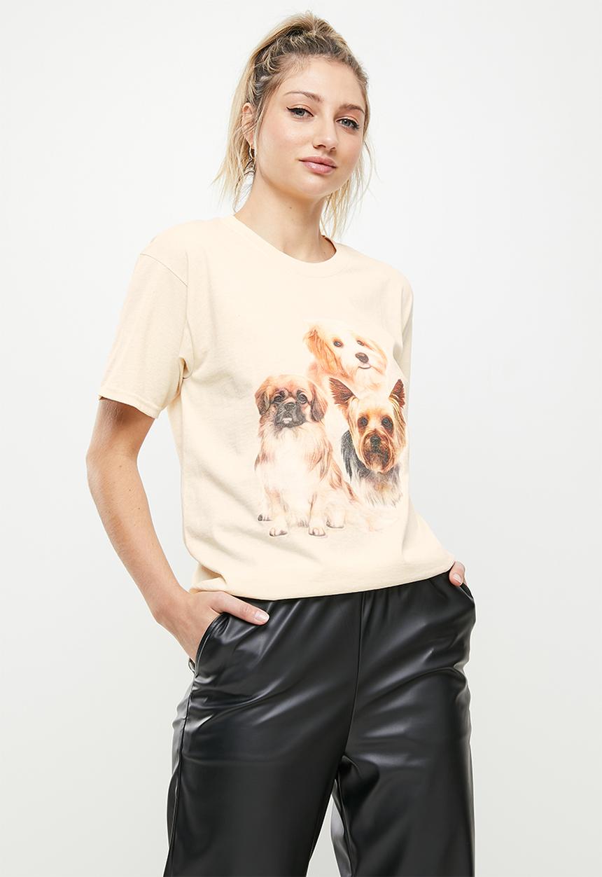 Daisy Street - Pups tyler tee - natural
