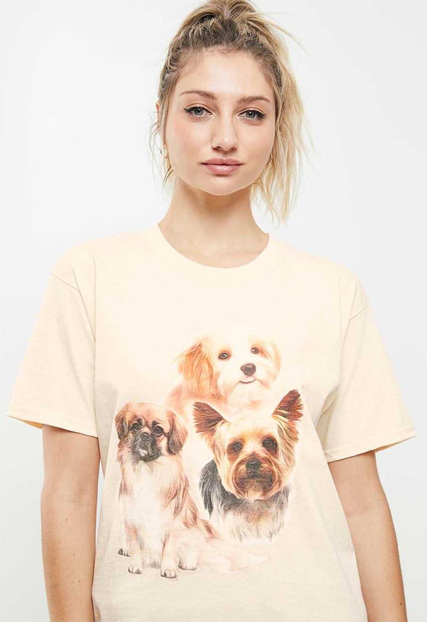 Daisy Street - Pups tyler tee - natural