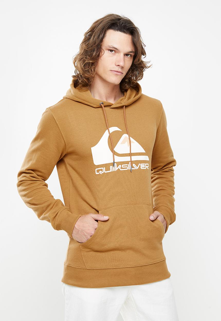 Quiksilver - Big logo hoodie - chipmunk