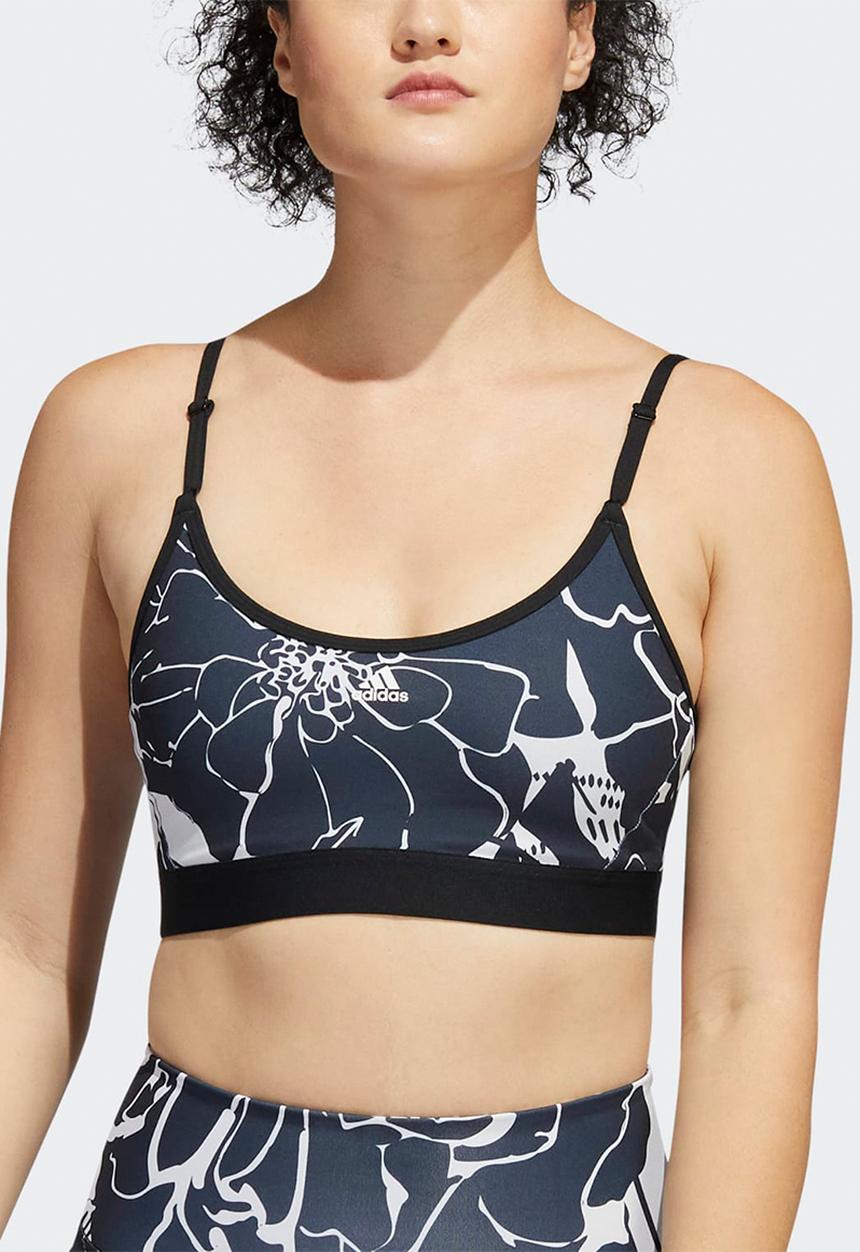 adidas Performance - Trn flower back strap bra - dash grey/black