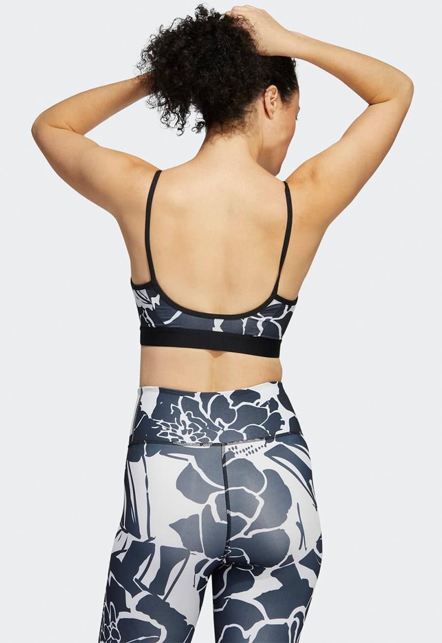 adidas Performance - Trn flower back strap bra - dash grey/black