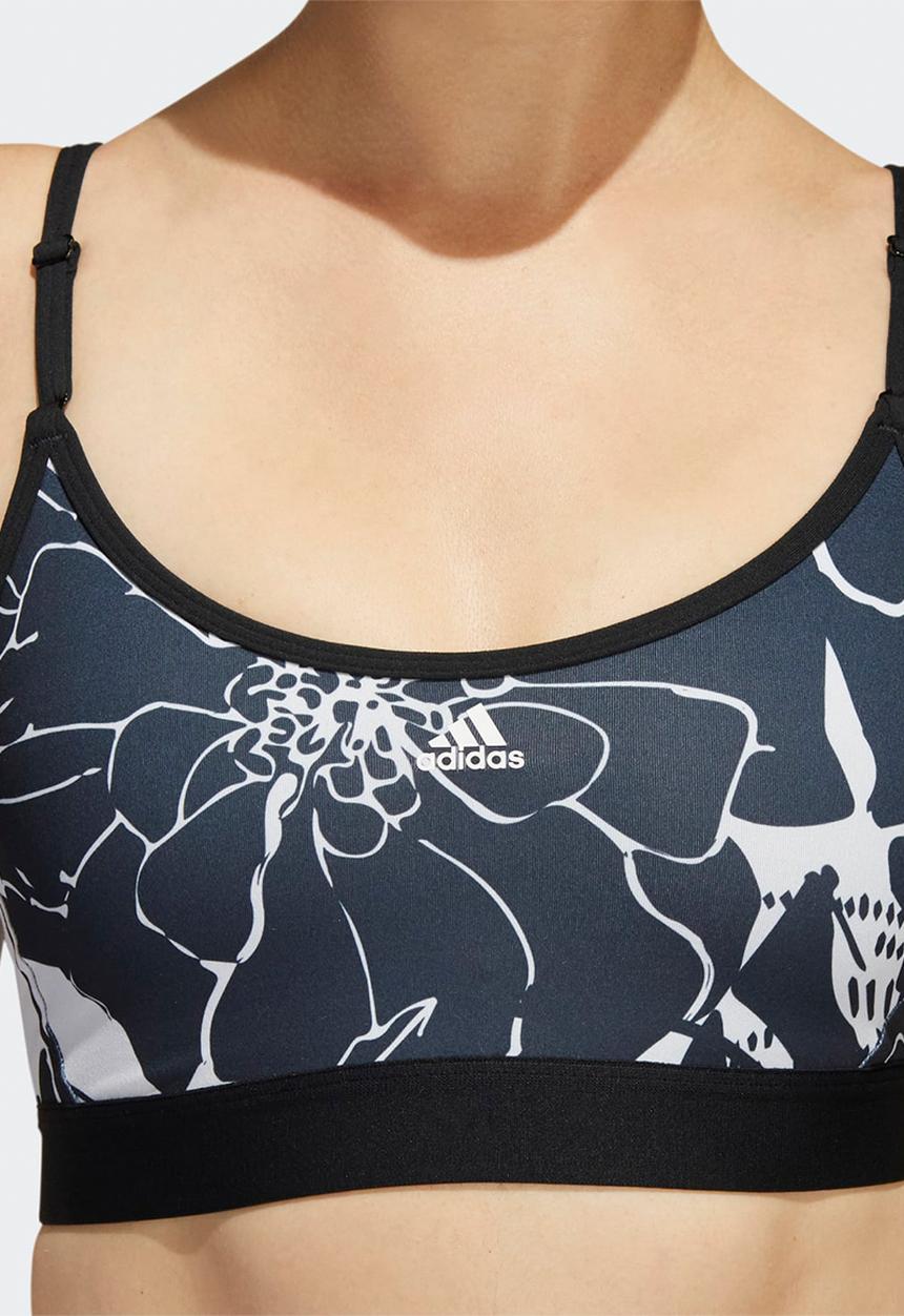 adidas Performance - Trn flower back strap bra - dash grey/black