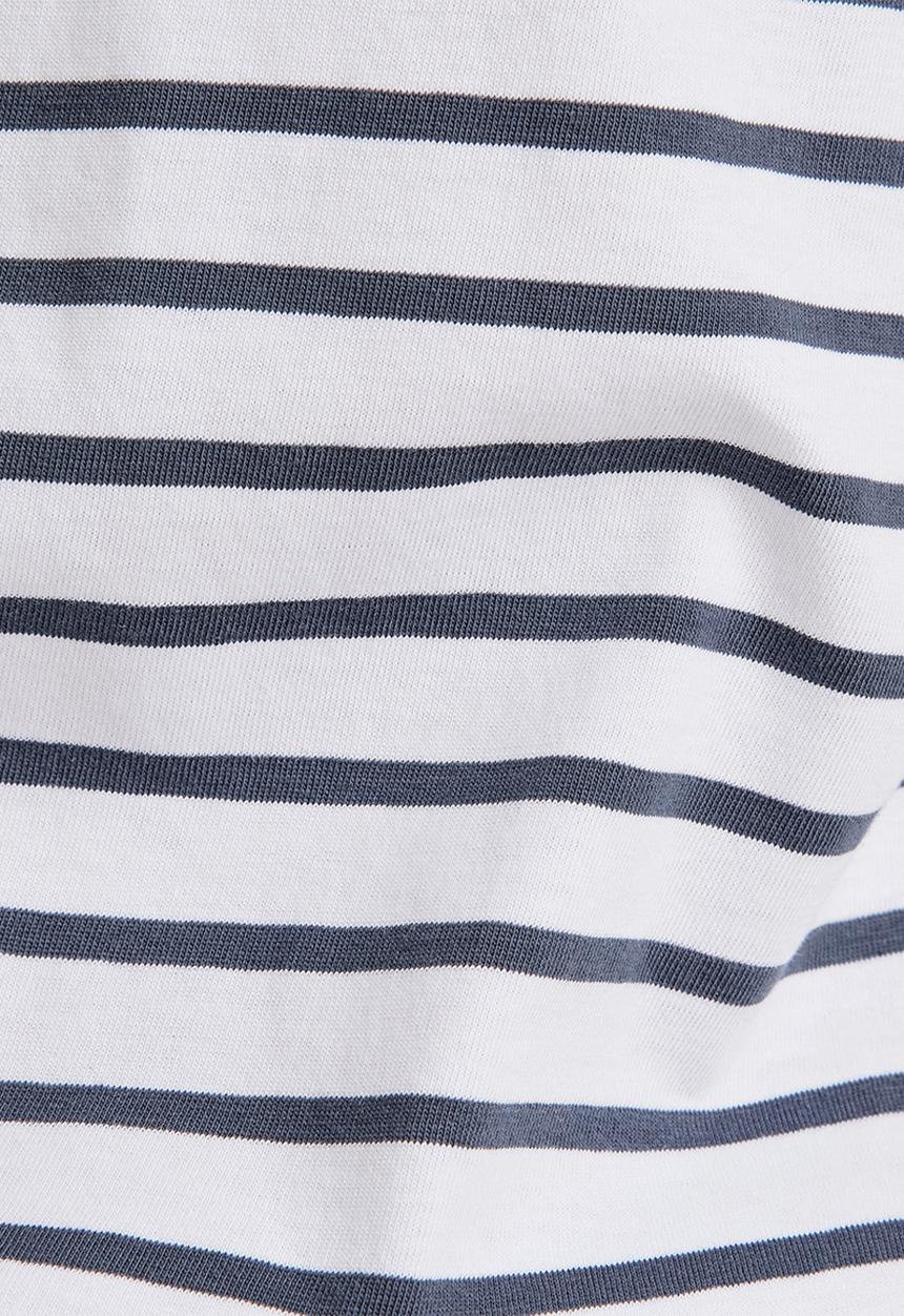 G-STAR - Stripe slim r t - white & fantem blue stripe