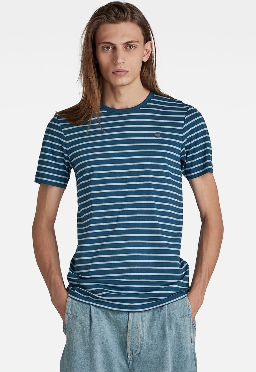 G-STAR - Stripe slim t - nitro & ash blue stripe