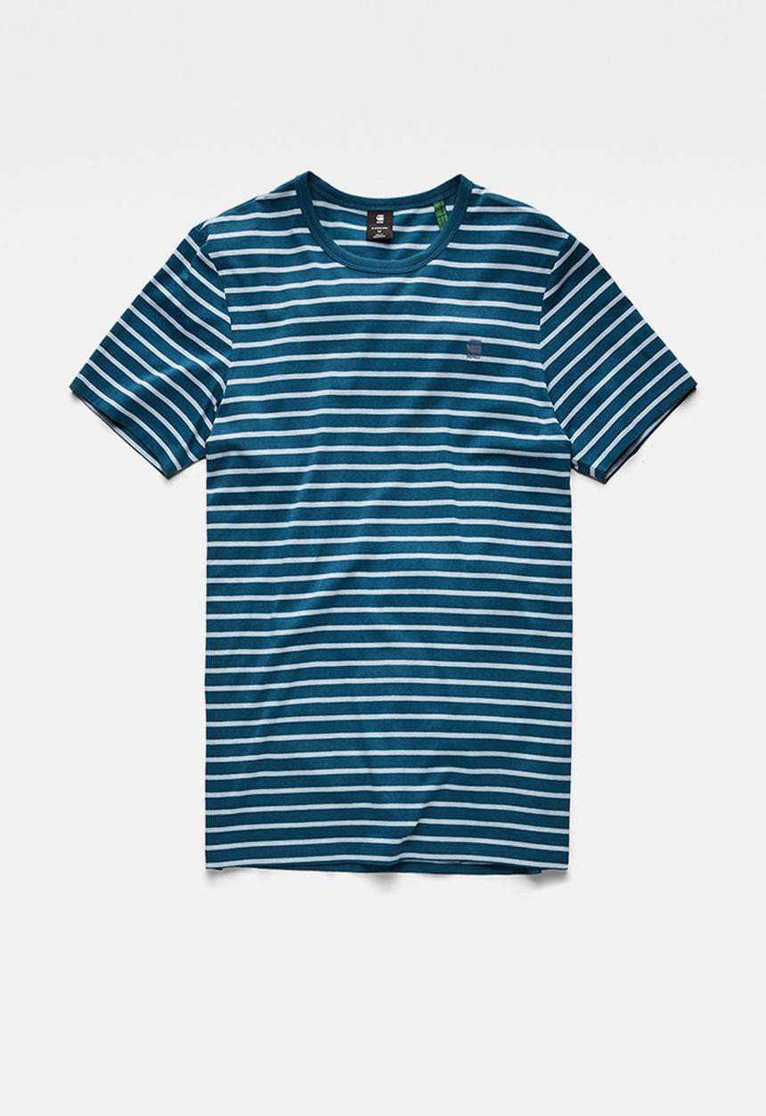 G-STAR - Stripe slim t - nitro & ash blue stripe