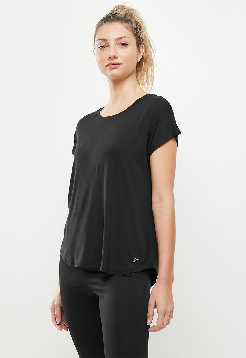 Franklees - Relaxed loose fit tee - black