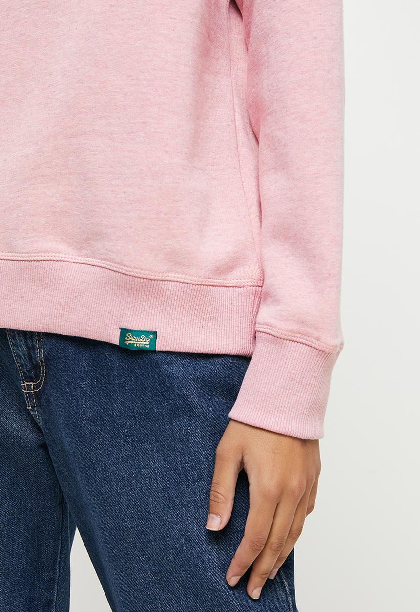 Superdry. - Vintage logo emb crew - pink 