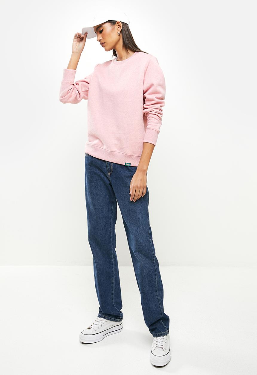 Superdry. - Vintage logo emb crew - pink 