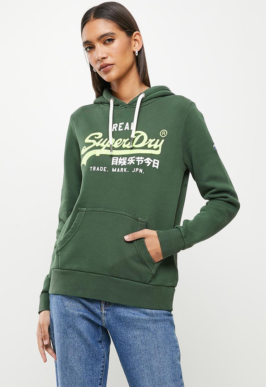 Superdry. - Vl ac hood bb - green