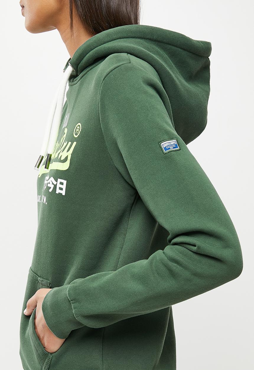 Superdry. - Vl ac hood bb - green