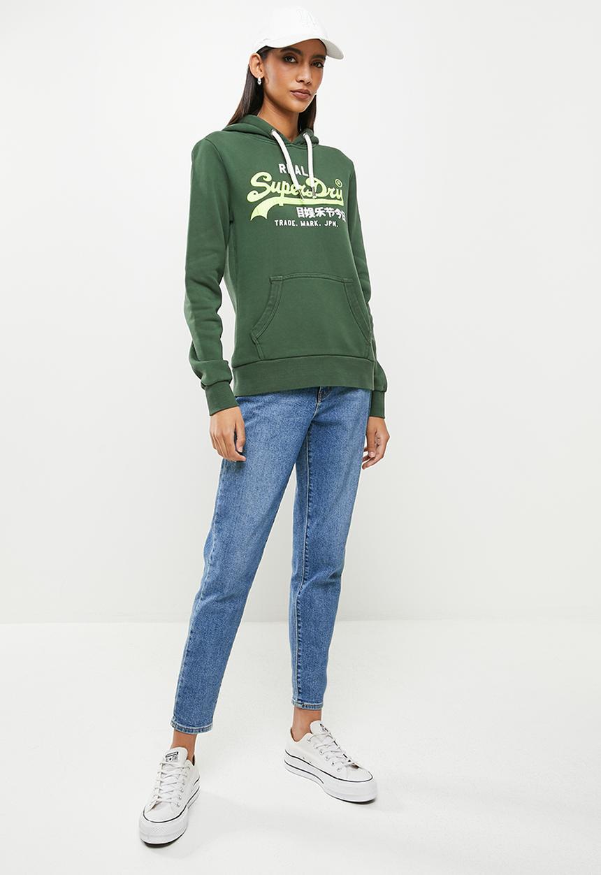 Superdry. - Vl ac hood bb - green
