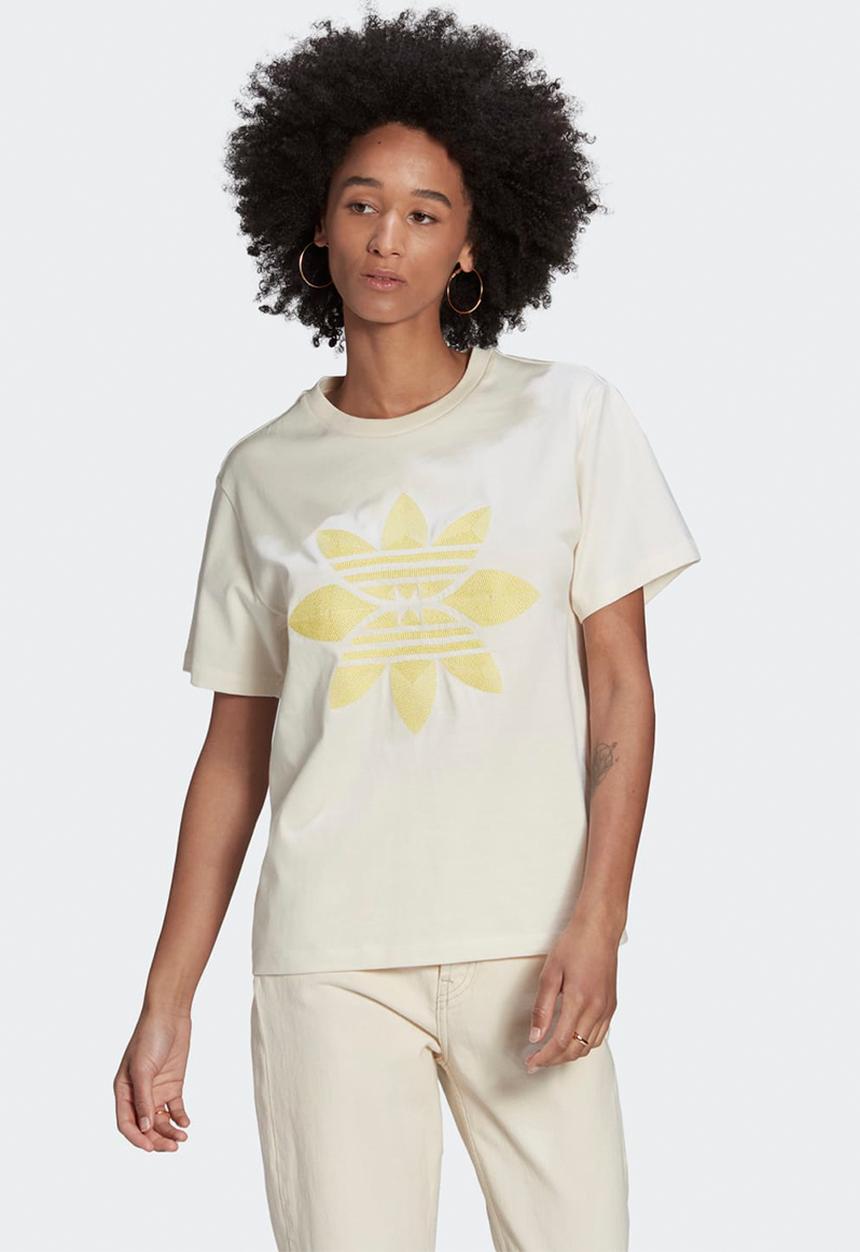 adidas Originals - Trefoil moments graphic tee - stone