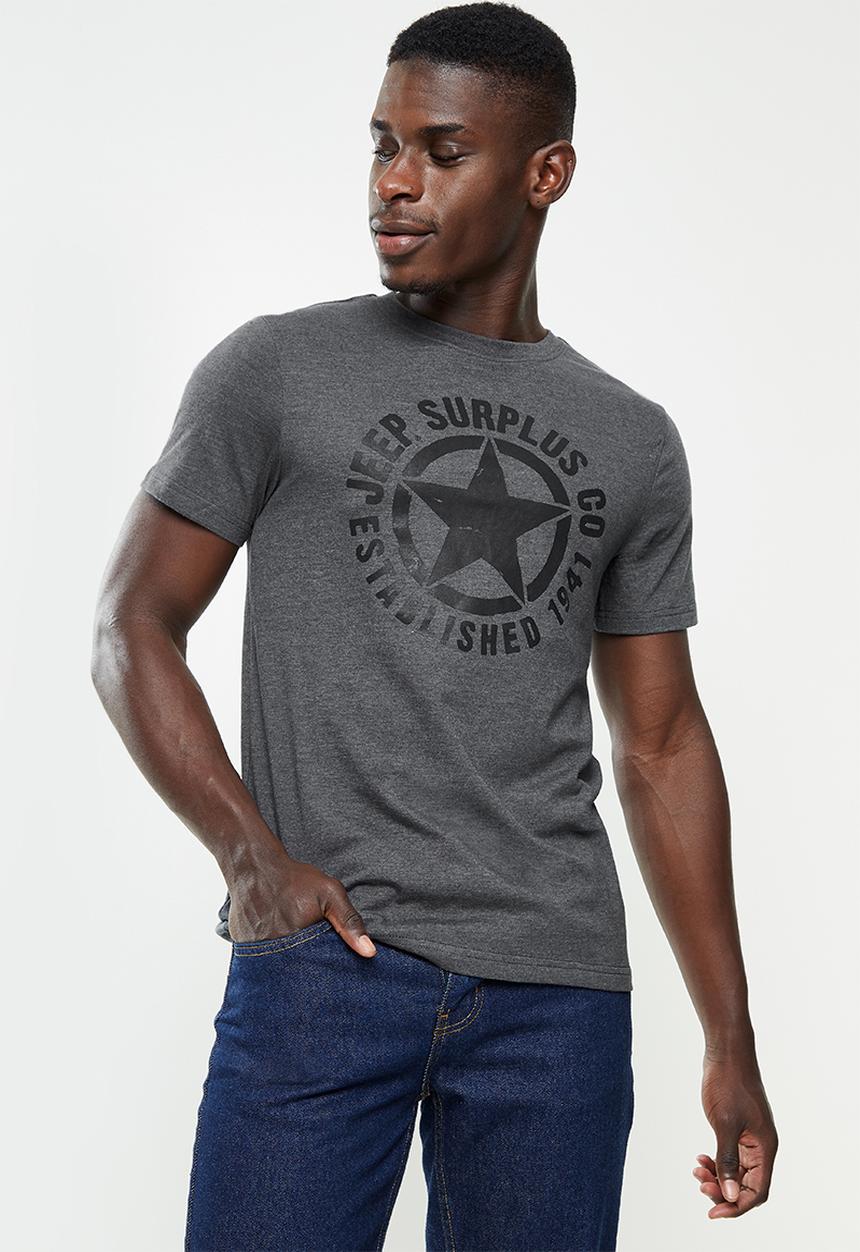 JEEP - Logo/icon strong tee - charcoal 