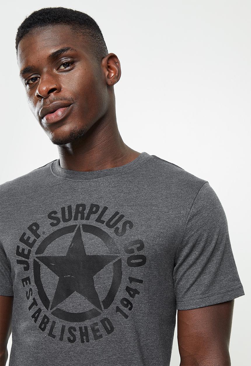 JEEP - Logo/icon strong tee - charcoal 