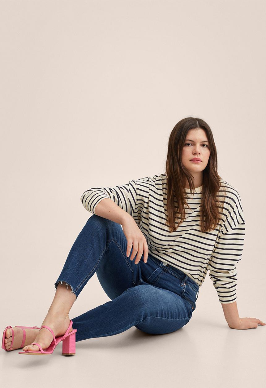 MANGO - Plus jeans isa - open blue