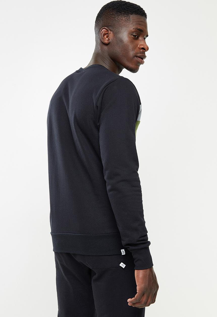 Original Penguin - Penguin colour block sweat -black