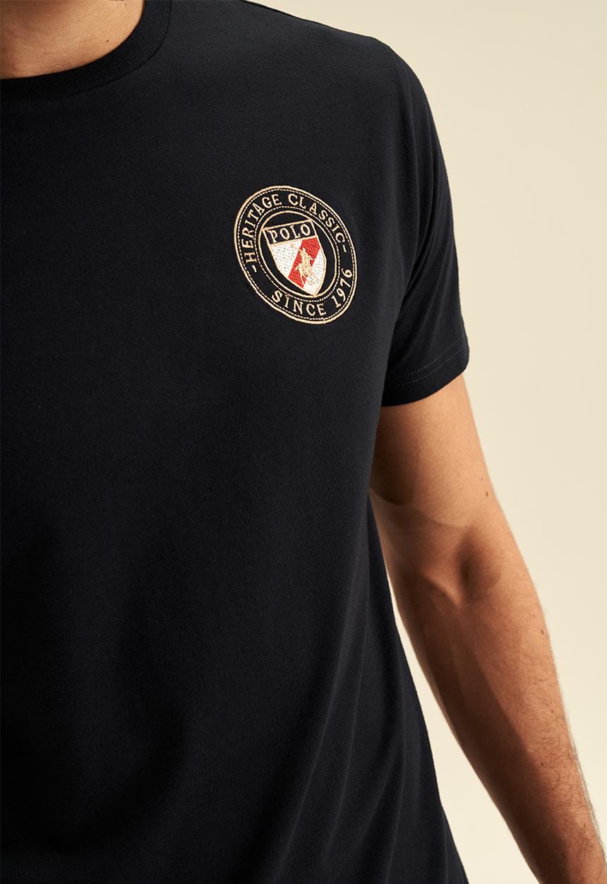 POLO - Heritage Shield SS Tee - Navy