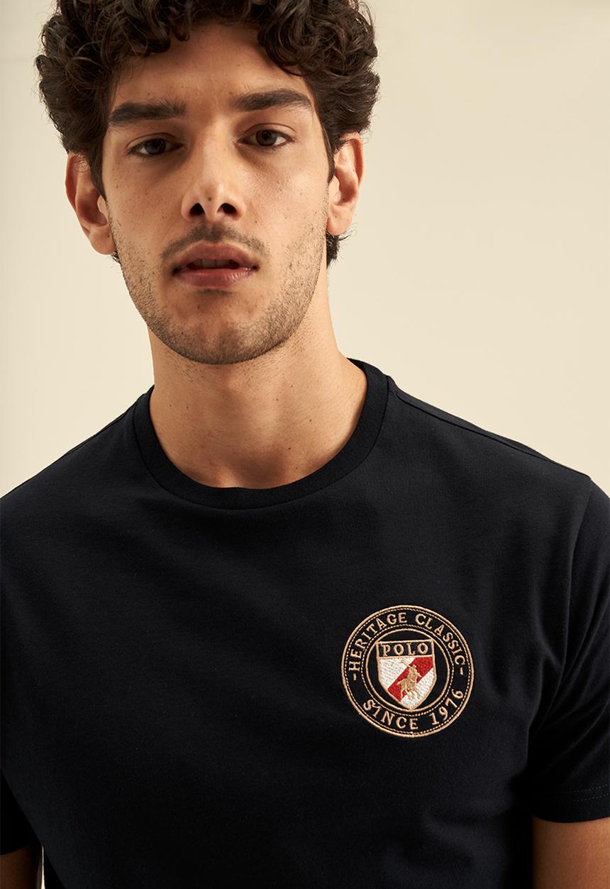 POLO - Heritage Shield SS Tee - Navy